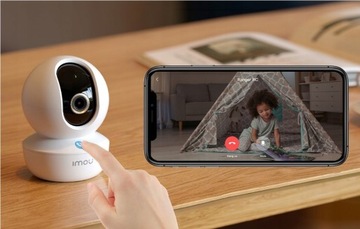 ВРАЩАЮЩАЯСЯ ВНУТРЕННЯЯ КАМЕРА IMOU С МИКРОФОНОМ И ДИНАМИКОМ НА MICROSD WI-FI