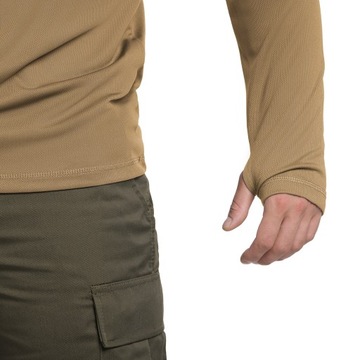 Koszulka sportowa termoaktywna z długim rękawem Mil-Tec Tactical Coyote M
