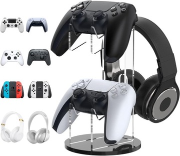 STOJAK NA PADY 2w1 PAD SŁUCHAWKI AKCESORIA PS4 PS5 XBOX KONTROLERY