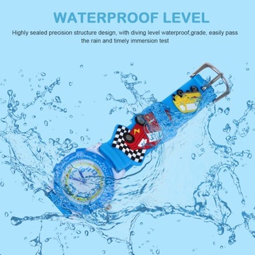 Детские часы Детские машинки Водонепроницаемые для мальчика