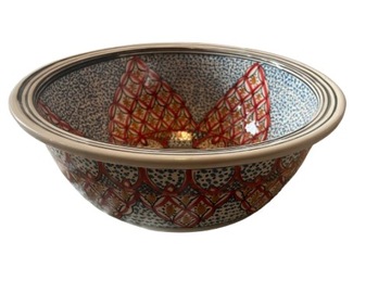 ORIENTALNA CERAMICZNA UMYWALKA ZLEW @MAROKO@ @UNIKAT@ @RĘKODZIEŁO@