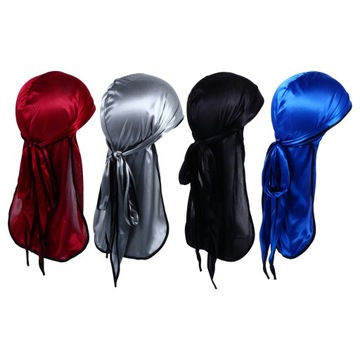 CZAPKA MĘSKA ODDYCHAJĄCA BANDANA DURAG DLA MĘŻCZYZN CZAPKA BAO Z DŁUGIM OGONEM