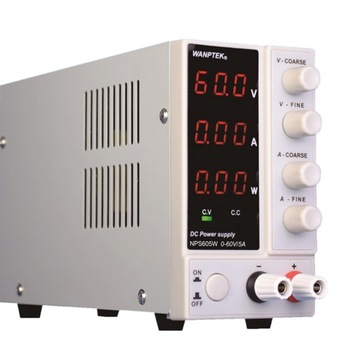Regulowany zasilacz laboratoryjny DC 0-30V 5A
