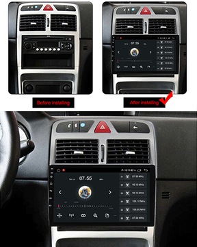 RADIO NAWIGACJA GPS PEUGEOT 307 2002-2013 ANDROID