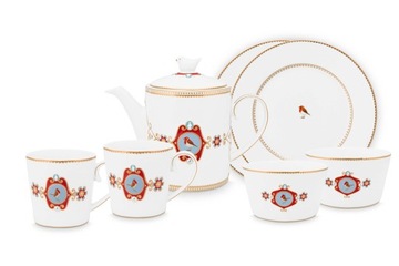 Zestaw śniadaniowy Love Birds White PiP Studio