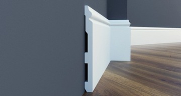 НАПОЛЬНАЯ ПОЛОСКА белая LPC-33 Creativa. Плинтус