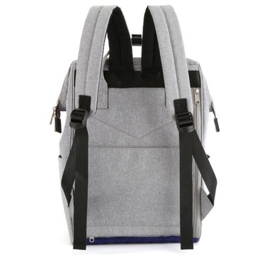 Plecak Himawari 9004 na laptopa 14,1 USB #08 szary