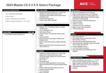 Mazda CX-5 II SUV Facelifting 2.5 SKYACTIV-G 194KM 2024 Mazda CX-5 Auta z USA - Zapytaj o wiecej ofert 2.5 Benzyna 194KM, zdjęcie 9