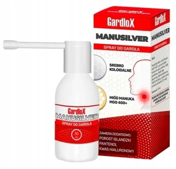 GARDLOX MANUSILVER Spray do GARDŁA 30 ml