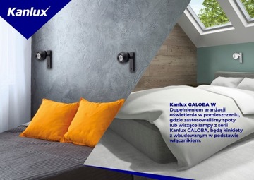 Kanlux GALOBA W 1XGU10 B настенный светильник