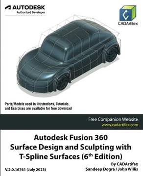Проектирование поверхностей и скульптурирование поверхностей в Autodesk Fusion 360 с помощью поверхностей Т-образных сплайнов