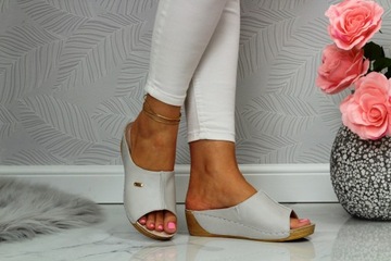 ТАПОЧКИ ЖЕНСКИЕ ПРОФИЛЬНЫЕ ТАПОЧКИ, ПОЛЬСКАЯ КОЖА