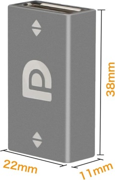 Разъем адаптера Displayport 1.4 DP FF