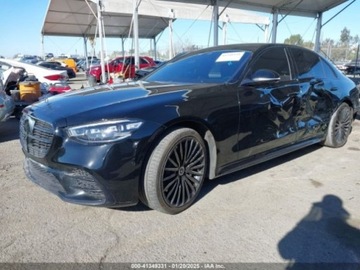 Mercedes 2023 Mercedes-Benz Klasa S 2023r., 580 4Matic, od ubezpieczalni 4.0 Benzyna, zdjęcie 2