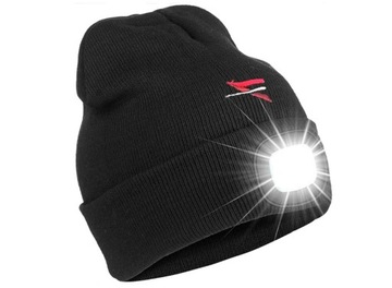 ТЕПЛАЯ ЗИМНЯЯ ШАПКА СВЕТОДИОДНАЯ ЛАМПА С ЗАРЯЖКОЙ USB