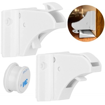 ЗАЩИТА ДВЕРЕЙ ШКАФА МЕБЕЛЬНЫЙ ЗАМОК НА МАГНИТАХ 10 шт.