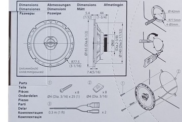 АВТОМОБИЛЬНЫЕ ДИНАМИКИ JVC CSJ-1720X 165MM ДЛЯ SEAT IBIZA CORDOBA + АДАПТЕРЫ