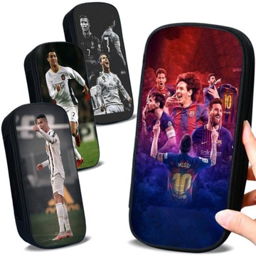 БОЛЬШОЙ ШКОЛЬНЫЙ ПЕНАЛ ДЛЯ ФУТБОЛИСТОВ, КОЛЛЕКЦИЯ SUPER STAR MESSI RONALDO