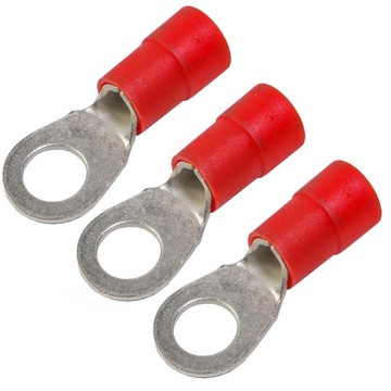 3x Końcówka oczkowa izolowana 10mm M8 ERKO KOE