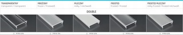 CZARNY KLOSZ DOUBLE LED 3M DUAL SILEDA DILEDA SUBLI ZATI GEMI (...) - PMMA