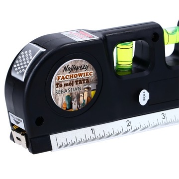 Dzień ojca TATY prezent POZIOMICA LASEROWA LED M