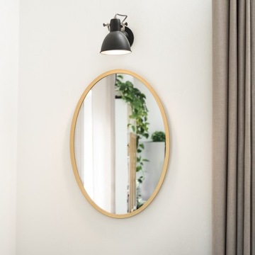LUSTRO OWALNE W ZŁOTEJ RAMIE 70x105 cm LED JAKOŚĆ PREMIUM!