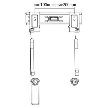 ПРОЧНАЯ ПОДВЕСКА ДЛЯ ТЕЛЕВИЗОРА 23–42 ДЮЙМА