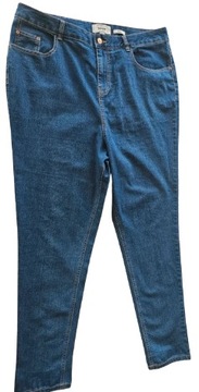 New Look spodnie jeansowe skinny granatowe 48