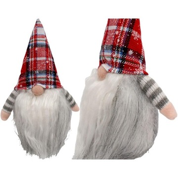 OZODBA ŚWIĄTECZNA FIGURKA MIKOŁAJ SKRZAT GNOM DEKORACYJNY 20CM