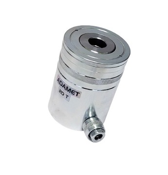 Siłownik hydrauliczny przelotowy 20 ton skok 44mm pompa 700 bar