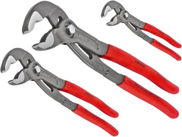 Набор трубогубцев Knipex, плоскогубцы Cobra, ключ 300/250/180 мм, 3 шт., вставка