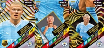 2024 FIFA 365 Manchester City NORDIC set 3x GIANT Haaland #NOR 12, 15, 18