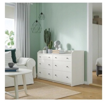 Ikea HAUGA Комод, 6 ящиков, белый138x84 см