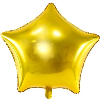 BALON FOLIOWY złota GWIAZDA gwiazdka urodziny 45cm