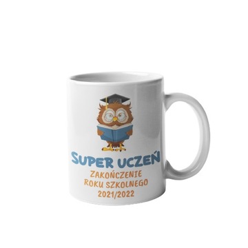 Kubek SUPER UCZEŃ zakończenie ROKU prezent NAGRODA