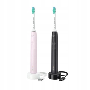2 зубные щетки PHILIPS SONICARE SONIC ДЛЯ ДВУХ РОЗОВЫЙ ЧЕРНЫЙ