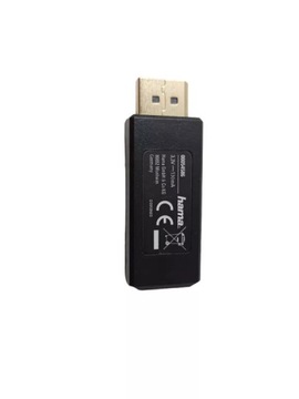 HAMA PRZEJŚCIÓWKA DISPLAYPORT M HDMI FM CZARNY