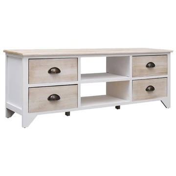 SZAFKA POD TV 108X30X40CM DREWNO PAULOWNIA