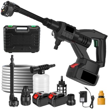 MYJKA CIŚNIENIOWA AKUMULATOROWA MOCNA ZESTAW 100BAR 21V 500W W 2 BATERIE
