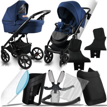 WÓZEK 2W1 BEXA LINE 2.0 L07 I ADAPTERY CYBEX MC