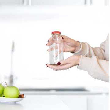 10x БУТЫЛКИ ДЛЯ СОКА KUBUŚ JUICE 330 мл + КРЫШКА Стеклянная бутылка для соков, воды