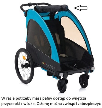 Прицеп для коляски Guto 3in1 Aluminium Premium