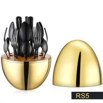 Sztućce Black Zestaw 24 Pcs. Y064