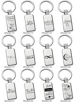 Элегантный брелок для ключей с персонализацией 03