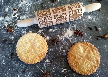 Декоративная скалка для печенья, узор MAROCO