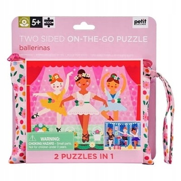 Petit Collage Dwustronne puzzle torebka Balet