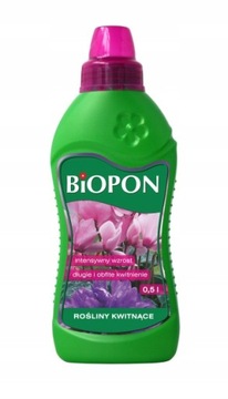 NAWÓZ DO ROŚLIN KWITNĄCYCH BIOPON 0,5L