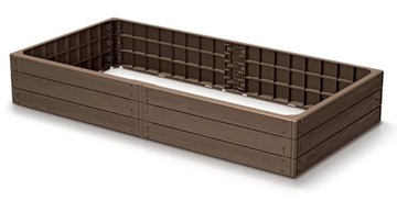 WARZYWNIK SKRZYNIA PODWYŻSZONA GRZĄDKA BASE WOODY BRĄZ 149x75