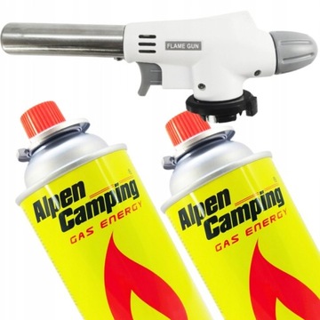 Керамическая газовая горелка + 2 пьезогазовых картриджа.