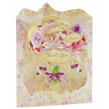 Kartka 3d Pop Up Thank You Santoro London